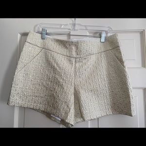 Lilly Pulitzer Gold Pattern Shorts Never Worn